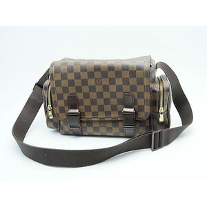 Louis Vuitton Damier Reporter Melville Shoulder Bag Brown